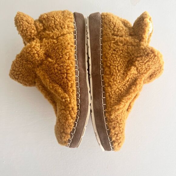 LL Bean Cozy Slippers Booties Pile Fleece size 7 - Picture 3 of 6